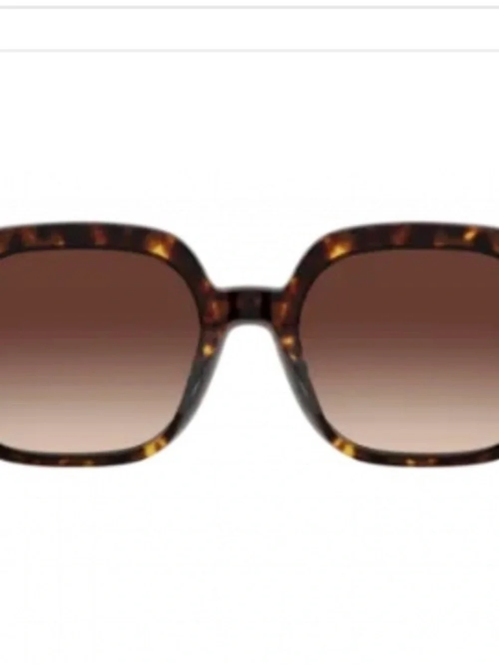 Tory Burch Tortoiseshell Square Sunglasses - Brown Lenses